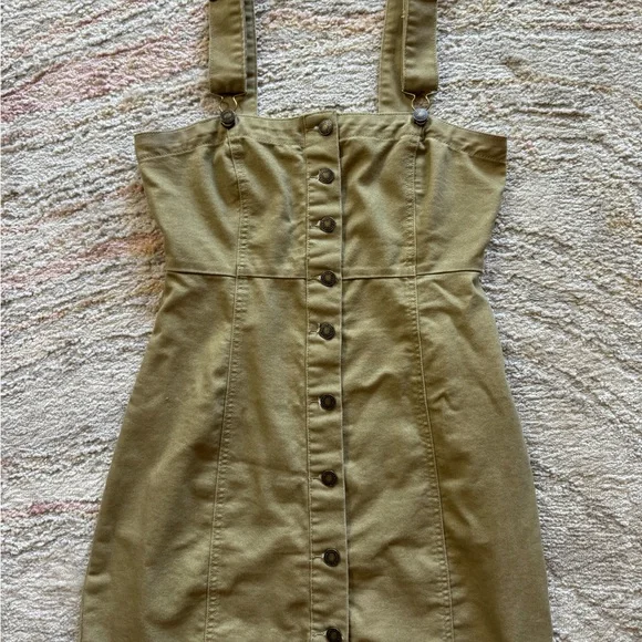 Forever 21 Olive Buttoned Sundress - Picture 4 of 4